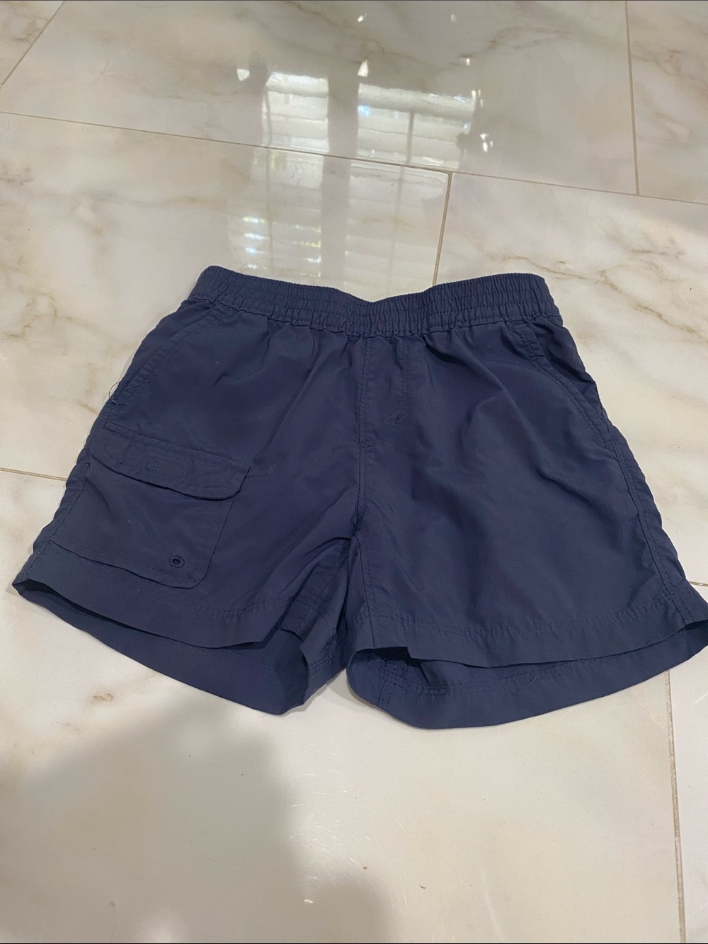 Boy’s Columbia Navy Elastic-Waist Casual Shorts